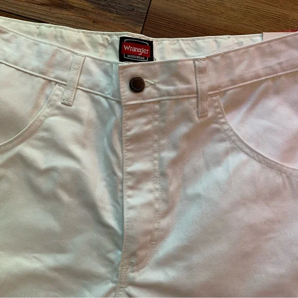 NWT WRANGLER Workwear Painters Pant Men's 34 x 34 White 112320238 Utility - Picture 3 of 11